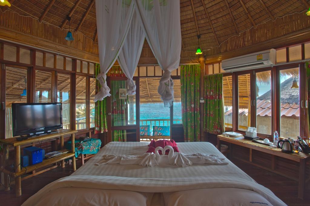 Отель Koh Tao Bamboo Huts Номер фото